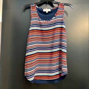 Olive & Oak Stripe Racerback Top Size S